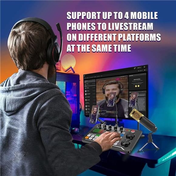 Podcast Equipment Bundle, SINWE Condenser Microphone with Tripod Stand - Picture 6 of 7